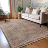 Dalyn Vienna VI7 Chocolate Area Rug Lifestyle Image Feature