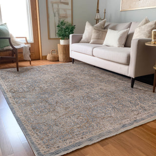 Dalyn Vienna VI7 Denim Area Rug Lifestyle Image Feature