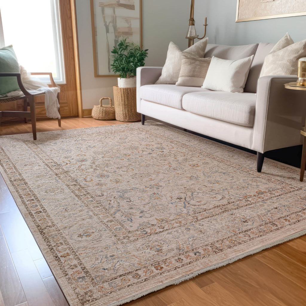 Dalyn Vienna VI8 Ivory Area Rug Lifestyle Image Feature