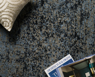 Loloi Viera VR-07 Grey / Navy Area Rug Lifestyle Image Feature