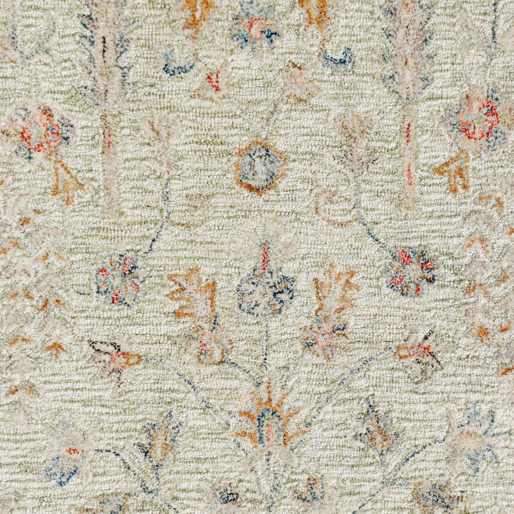 LR Home Vintage 81923 Green/Cream/Taupe Area Rug main image