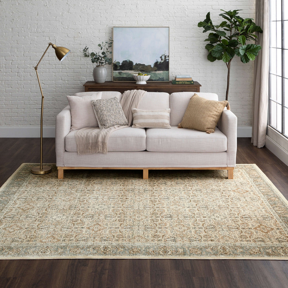 Karastan Divina Virtuous Grey Area Rug Lifestyle Image Feature