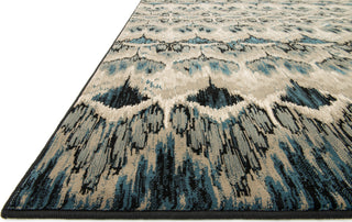 Loloi Vista VT-01 Taupe / Blue Area Rug Corner Shot