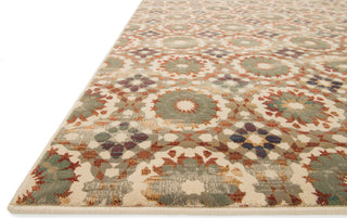 Loloi Vista VT-07 Ivory / Rust Area Rug Corner Shot
