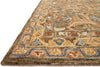 Loloi Victoria VK-01 Walnut/Multi Area Rug Corner Feature