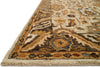 Loloi Victoria VK-02 Ivory/Dk Taupe Area Rug Corner Feature