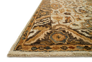 Loloi Victoria VK-02 Ivory/Dk Taupe Area Rug Corner Image