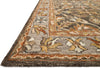 Loloi Victoria VK-06 Dk Taupe/Grey Area Rug Corner Feature