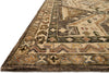 Loloi Victoria VK-07 Walnut/Beige Area Rug Corner Feature