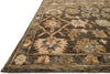 Loloi Victoria VK-08 Dk Taupe/Multi Area Rug Corner Feature