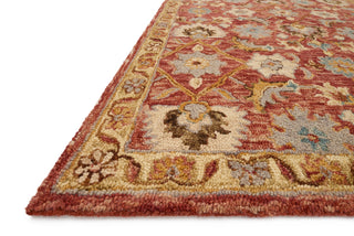 Loloi Victoria VK-09 Terracotta/Gold Area Rug Corner Image