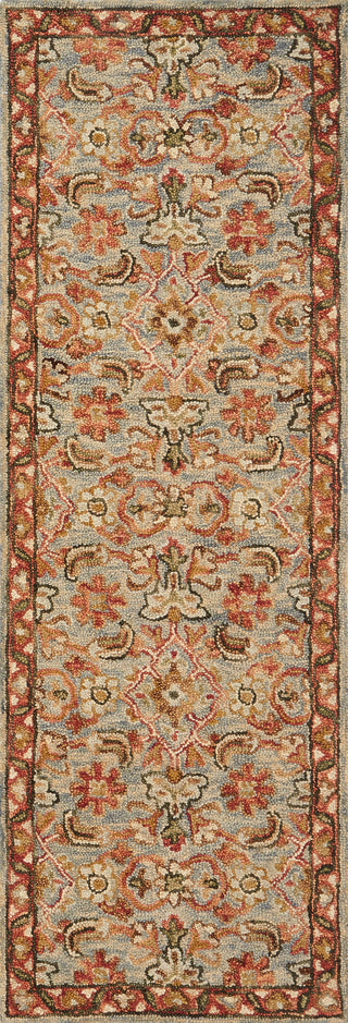 Loloi Victoria VK-10 Slate/Terracotta Area Rug Runner Image