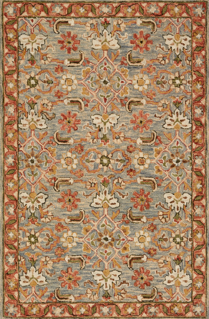 Loloi Victoria VK-10 Slate/Terracotta Area Rug main image