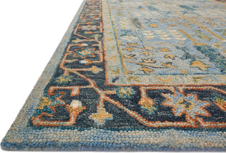 Loloi Victoria VK-12 Light Blue/Dark Blue Area Rug Main Feature