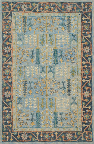 Loloi Victoria VK-12 Light Blue/Dark Blue Area Rug main image