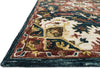 Loloi Victoria VK-13 Teal/Raspberry Area Rug Corner Image Feature