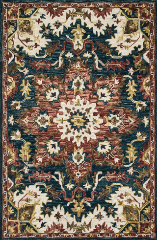 Loloi Victoria VK-13 Teal/Raspberry Area Rug Main Image