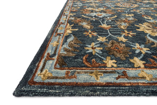 Loloi Victoria VK-14 Denim/Multi Area Rug Corner Image