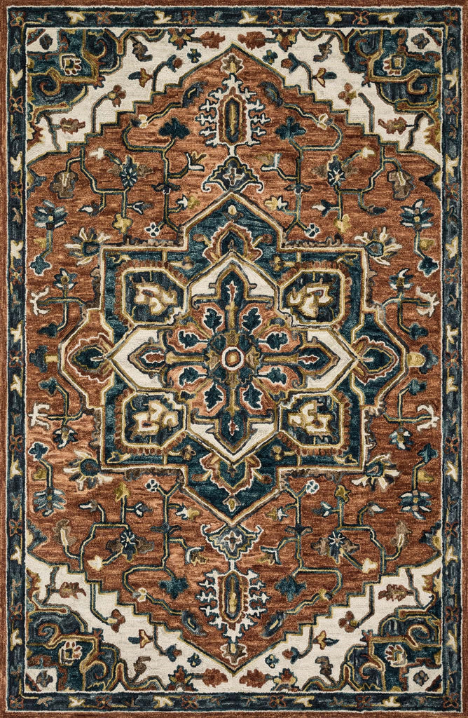Loloi Victoria VK-15 Rust/Ivory Area Rug main image
