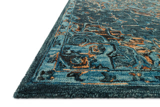 Loloi Victoria VK-15 Teal/Multi Area Rug Corner Image