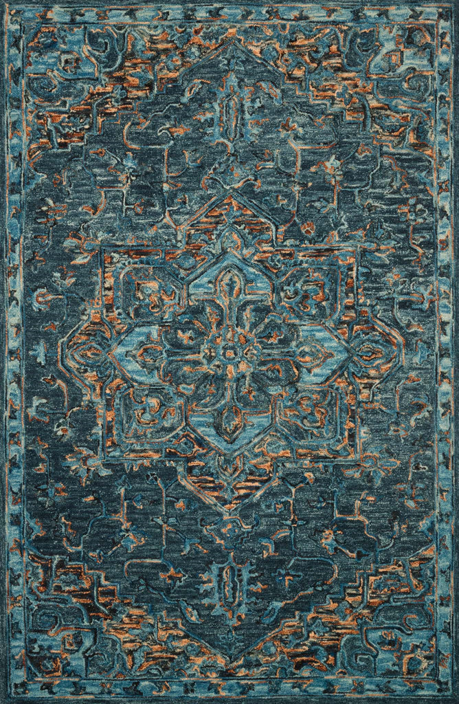 Loloi Victoria VK-15 Teal/Multi Area Rug main image