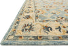 Loloi Victoria VK-18 Light Blue/Natural Area Rug Corner Image Feature