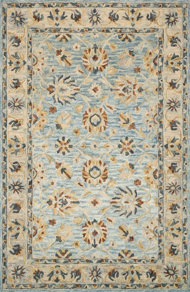 Loloi Victoria VK-18 Light Blue/Natural Area Rug main image