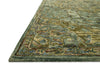 Loloi Victoria VK-20 Dark Green/Tobacco Area Rug Corner Image