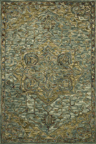 Loloi Victoria VK-20 Dark Green/Tobacco Area Rug Main Image