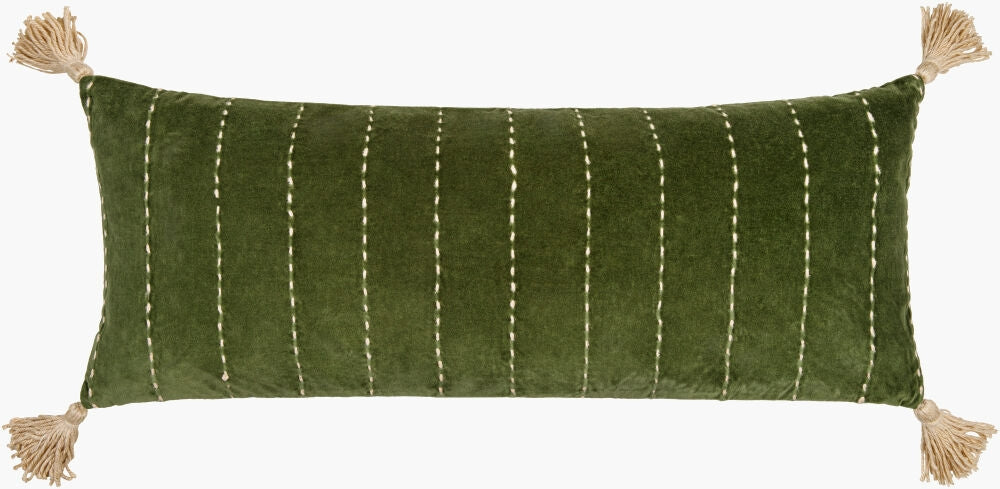 Surya Velvet Kantha VKH-002 Grass Green main image