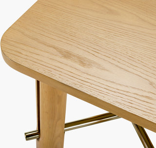 Surya Valdo VLDO-001 Clear / Metallic-Brass Furniture Corner Shot