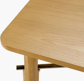 Surya Valdo VLDO-002 Clear / Metallic-Brass Furniture Corner Shot