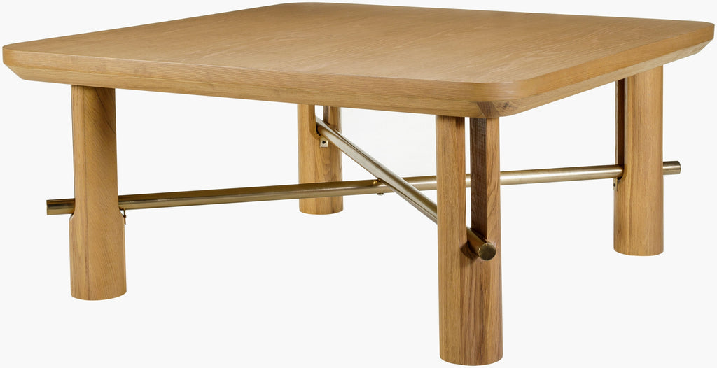 Surya Valdo VLDO-003 Clear / Metallic-Brass Furniture main image