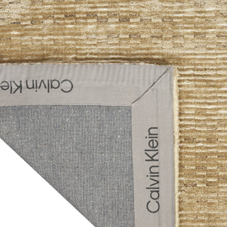 Valley VLL01 Gold Area Rug by Calvin Klein Corner Image