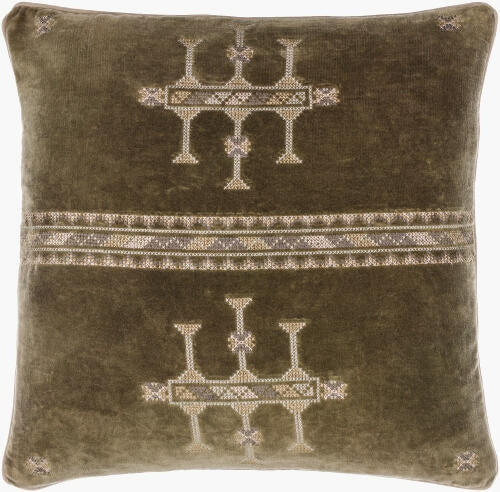 Surya Velour VLU-001 Olive Green main image