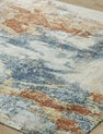 Ancient Boundaries Fortune FOR-1390 Blue/Spice Area Rug main image