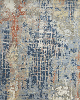 Ancient Boundaries Fortune FOR-1391 Denim/Rust Area Rug Main Image