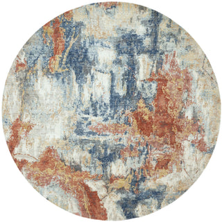 Ancient Boundaries Fortune FOR-1390 Blue/Spice Area Rug Alternative Image