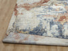 Ancient Boundaries Fortune FOR-1390 Blue/Spice Area Rug Closeup Image