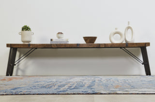 Ancient Boundaries Fortune FOR-1391 Denim/Rust Area Rug Alternative Image