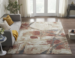 Ancient Boundaries Fortune FOR-1392 Russet/Sand Area Rug Lifestyle Image