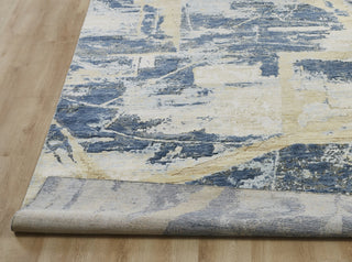 Ancient Boundaries Fortune FOR-1394 Denim/Sand Area Rug Closeup Image