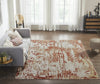 featured Ancient Boundaries Fortune FOR-1397 Rust/Sand Area Rug Lifestyle Image