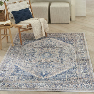 Nourison Vintage Home VNH01 Beige Blue Area Rug by Corner Image