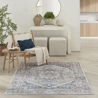 Nourison Vintage Home VNH01 Beige Blue Area Rug by Room Image Feature