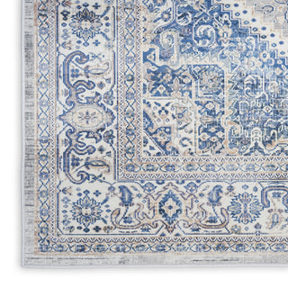 Nourison Vintage Home VNH01 Beige Blue Area Rug by Texture Image