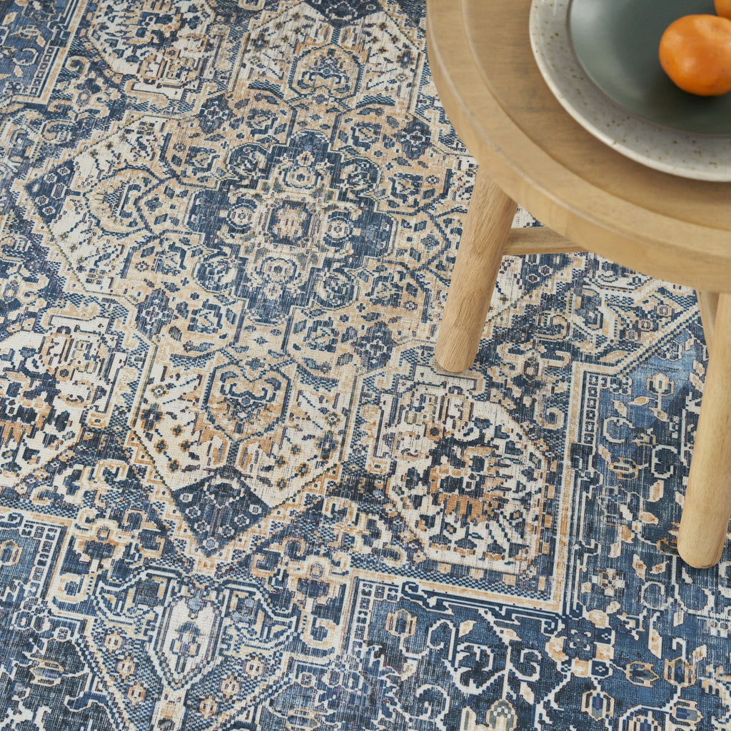 Nourison Vintage Home VNH01 Blue Area Rug by Corner Image