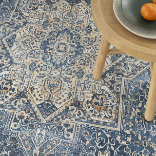 Nourison Vintage Home VNH01 Blue Area Rug by Corner Image