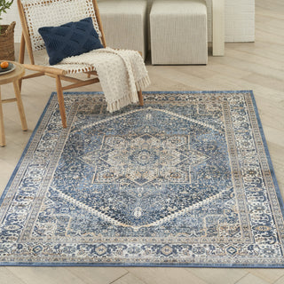 Nourison Vintage Home VNH01 Blue Area Rug by Corner Image