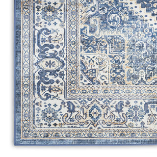 Nourison Vintage Home VNH01 Blue Area Rug by Texture Image